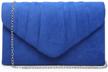 dasein evening velvety pleated envelope women's handbags & wallets in clutches & evening bags logo
