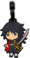 demon slayer luggage tag tomioka giyuu baggage identification labels id tag with belt strap(tomioka giyuu) logo