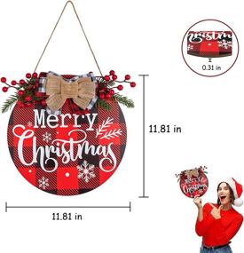 img 3 attached to MoFCravy Christmas Welcome Decoration 11 81×11 81