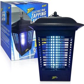 img 4 attached to 🪰 ZAP IT! Electric Bug Zapper (3,000 Volt): Waterproof 360 Degree Mosquito, Bug, and Insect Killer with Non-Toxic UV Light and Electric Shock - Easy-to-Clean Bug Collector Included