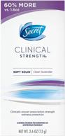 🌸 secret clinical strength soft solid deodorant for women - clean lavender scent, 2.6 oz logo