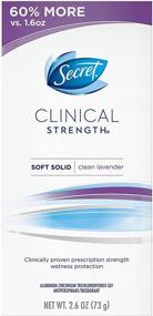 img 4 attached to 🌸 Secret Clinical Strength Soft Solid Deodorant for Women - Clean Lavender Scent, 2.6 Oz