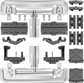 img 4 attached to 🔧 20-Piece Dishwasher Upper Rack Adjuster Metal Kit, Compatible with Kenmore Whirlpool KitchenAid, Dishwasher Parts Replacement for W10250159 W10350375 AP5957560 W10712395VP