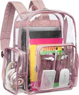 🎒 transparent backpack with durable straps - packism heavy duty clear backpack logo