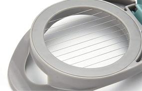 img 1 attached to Efficient Egg Slicer Cutter for Hard Boiled Eggs - Dishwasher Safe Stainless Steel Wire - Vibrant Green