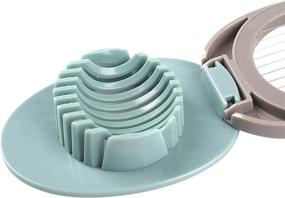 img 2 attached to Efficient Egg Slicer Cutter for Hard Boiled Eggs - Dishwasher Safe Stainless Steel Wire - Vibrant Green