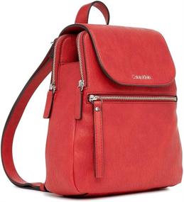 img 1 attached to 🎒 Stylish and Functional: Calvin Klein Elaine Bubble Lamb Novelty Key Item Flap Backpack