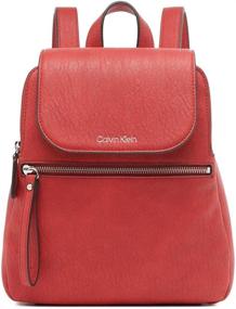 img 3 attached to 🎒 Stylish and Functional: Calvin Klein Elaine Bubble Lamb Novelty Key Item Flap Backpack