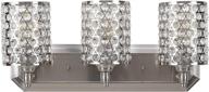 💡 doraimi modern crystal wall sconce lighting w/ brushed nickel finish - led bulb not included логотип