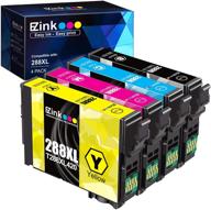 🖨️ e-z ink (tm) upgraded version: remanufactured epson 288xl 288 xl t288xl high yield ink cartridges (4 pack) for xp-330 xp-430 xp-446 xp-440 xp-340 logo
