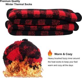 img 2 attached to 🧦 Men's Thick Heated Thermal Socks | Warm Winter Socks for Extreme Temperatures and Cold Weather