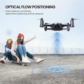 img 1 attached to 🚁 Potensic Elfin Drones with Camera: 2K FPV Foldable Drone for Kids & Adults with Advanced Features - Gravity Sensor, Trajectory Flight, Gesture Control, Headless Mode, Optical Flow Positioning | Includes 2 Batteries & Carry Case