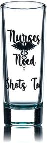 img 4 attached to 🩺 Greenline Goods Shot Glass for Nurses - Nurse Appreciation Gift - Funny Colored Shot Glass (1 Glass) - 2 Sided Design