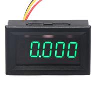 🔋 drok-100035 0.36-inch 5-digit dc voltmeter panel mount meter - range: 0-33.000v, 12v/24v voltage monitoring tester gauge with green led display and 3 wire connection logo