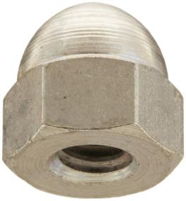 img 2 attached to 🔩 25-Pack of 1/2"-13 Right Hand Threaded Steel Acorn Nuts with Nickel Plated Finish