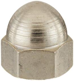 img 1 attached to 🔩 25-Pack of 1/2"-13 Right Hand Threaded Steel Acorn Nuts with Nickel Plated Finish