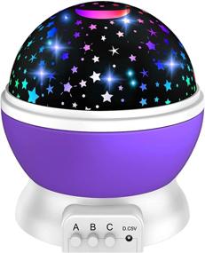 img 4 attached to 360-Degree Rotating Night Light Moon Stars Projector | 8 Color-Changing Lights | Ideal Birthday and Christmas Gift for Boys and Girls | Bedroom Party Decoration