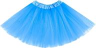 adorable girl tutu skirt: fluffy 3-layer tulle tutus for little girls (2t - 8t) logo