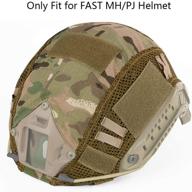 🎗️ tactical multicam helmet cover for fast mh/pj helmet - military fast helmet accessory (no helmet) logo