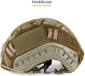 img 1 attached to 🎗️ Tactical Multicam Helmet Cover for Fast MH/PJ Helmet - Military Fast Helmet Accessory (No Helmet)