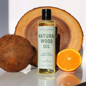 img 2 attached to 🍊 Caron &amp; Doucet - Natural Orange Scented Wood Conditioning Oil - 100% Plant Based Formula - Ideal for Natural Wood Furniture - 8oz