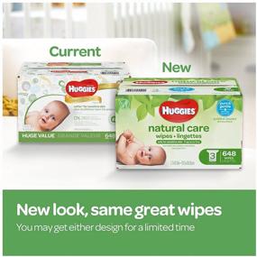 img 3 attached to 👶 HUGGIES Natural Care Unscented Baby Wipes | Sensitive Water-Based | 6 Flip-top Packs | 56 Count (Pack of 6) | Enhanced SEO