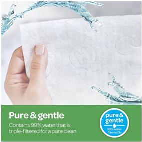 img 2 attached to 👶 HUGGIES Natural Care Unscented Baby Wipes | Sensitive Water-Based | 6 Flip-top Packs | 56 Count (Pack of 6) | Enhanced SEO