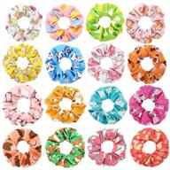 scrunchies funtopia colorful scrunchy printed logo