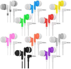 img 4 attached to 🎧 Mega Deal: Maeline Bulk Earbuds with 3.5 mm Headphone Plug - 10 Pack - Multi!