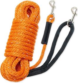 img 4 attached to 🐾 PETPMEEE Long Dog Leash: Reflective Training Lead Rope for Running and Walking, Heavy Duty Nylon Leash Yard Extender - Ideal for Small, Medium, and Large Dogs