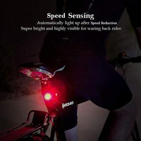 img 2 attached to 🚲 Keni Smart Bike Tail Light with Brake Sensing, Ultra Bright LED Warning Flashlight, USB Rechargeable, Auto On/Off Sensor, IPX6 Waterproof, Cycling Safety Back Taillight Accessories