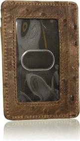 img 3 attached to 💼 Stylish Nocona Brown Ostrich Magnet Money Clip: A Convenient Solution for Your Cash