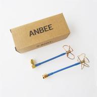 📡 anbee fpv 5.8ghz high gain circular polarized clover leaf antenna aerial set with rp-sma female plug - enhanced signal strength and quality logo