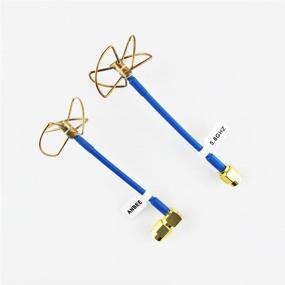 img 2 attached to 📡 Anbee FPV 5.8Ghz High Gain Circular Polarized Clover Leaf Antenna Aerial Set with RP-SMA Female Plug - Enhanced Signal Strength and Quality