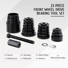 img 3 attached to Orion Motor Tech FWD Front Wheel Drive Bearing Adapter Extractor Separator Press Kit – Tool Set for Efficient Replacement, Installation, and Removal
