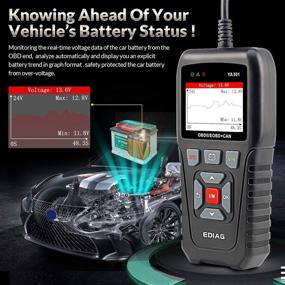 img 2 attached to 🚗 YA-301 OBD2 Scanner: Efficient Car Code Reader with Live Data & Diagnostic Scan Tool for Engine Light | 10 OBDII Test Modes & Lifetime Free Upgrade