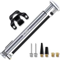 🚲 tiakia bike pump - mini high pressure 210 psi, fits schrader/presta/woods valve, fast inflation, compact, lightweight, and stylish bicycle tire pump with needle/frame for road and mountain bikes logo