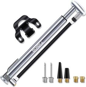 img 4 attached to 🚲 Tiakia Bike Pump - Mini High Pressure 210 PSI, Fits Schrader/Presta/Woods Valve, Fast Inflation, Compact, Lightweight, and Stylish Bicycle Tire Pump with Needle/Frame for Road and Mountain Bikes