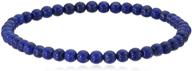 smooth round lazuli stretch bracelet logo