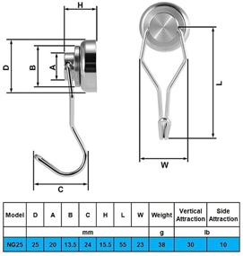 img 1 attached to Поворотные Висячие Мощные Магнитные Крючки