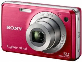 img 1 attached to Sony Cyber-Shot DSC-W230 12 MP Digital Camera With 4X Optical Zoom And Super Steady Shot Image Stabilization (Dark Red)