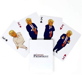 img 1 attached to Showtime Cartoon President Playing Cards