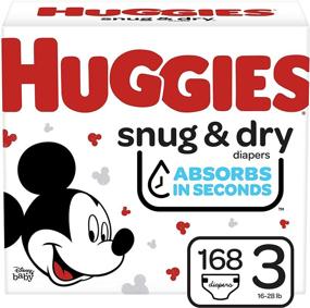 img 4 attached to Huggies Подгузники Snug & Dry, размер 3, 168 штук - идеальный комфорт и защита для малыша!