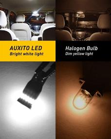 img 1 attached to 🔆 AUXITO 194 LED Light Bulb 6000K White 168 2825 W5W T10 Wedge 24-SMD 3014 Chipsets LED Replacement Bulbs Error Free for Automotive Interior and Exterior Lights - Pack of 10