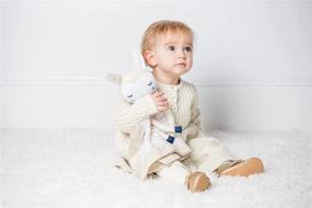 img 3 attached to 🦙 Lulujo Lovey Blankets: Unisex Security Blanket & Toy with Softest Breathable Cotton Muslin - 15"x15" Llama Design