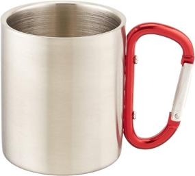 img 1 attached to 🏔️ Outdoor RX Stainless Steel Carabiner Mug: Durable & Convenient for Outdoor Enthusiasts