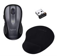 💼 повысьте производительность рабочего места: беспроводная мышь logitech m510 в комплекте с эргономичной ковриком для мыши vexko и гелевой опорой для запястья логотип