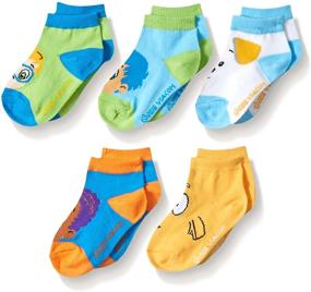 img 1 attached to Bubble Guppies Kids' 5 Pack Shorty Socks