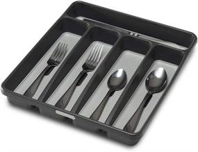 img 3 attached to Maximize Drawer Space with the madesmart Small Silverware Tray, Granite – Organize Cutlery Efficiently!