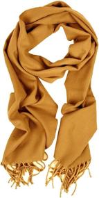 img 2 attached to Womens Cashmere Solid Winter Cranberry Women's Accessories for Scarves & Wraps